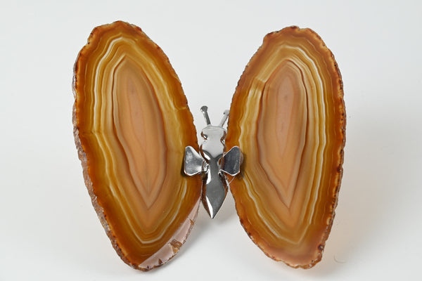 Natural Agate "Butterfly" Freestanding 12cm - #BUNATF-90015