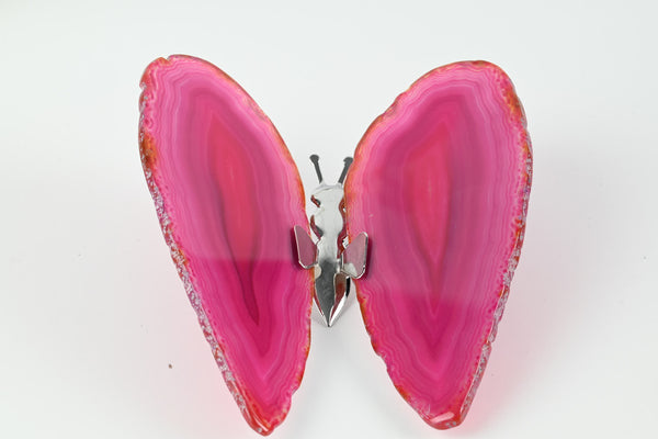 Pink Agate "Butterfly" Freestanding 12cm - #BUPNKF-90022