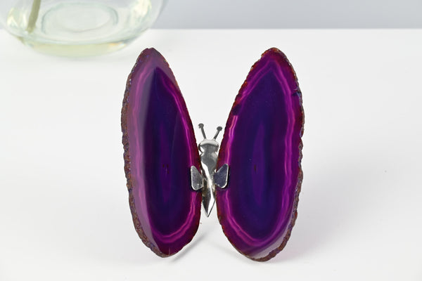 Purple Agate "Butterfly" Freestanding 13cm - #BUPURF-90028