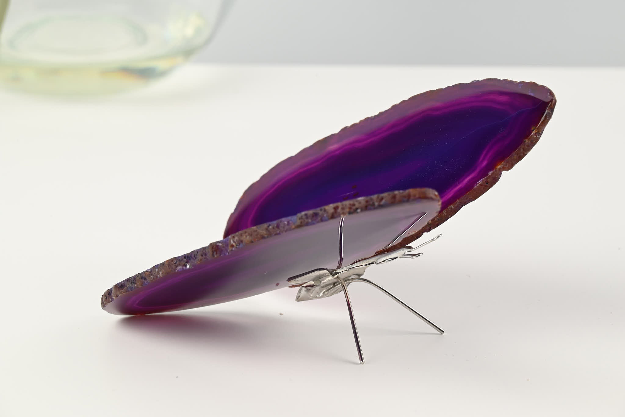 Purple Agate "Butterfly" Freestanding 13cm - #BUPURF-90028