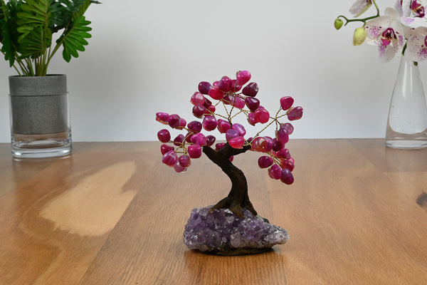 Pink Agate Trees – Gemstone Creations Australia