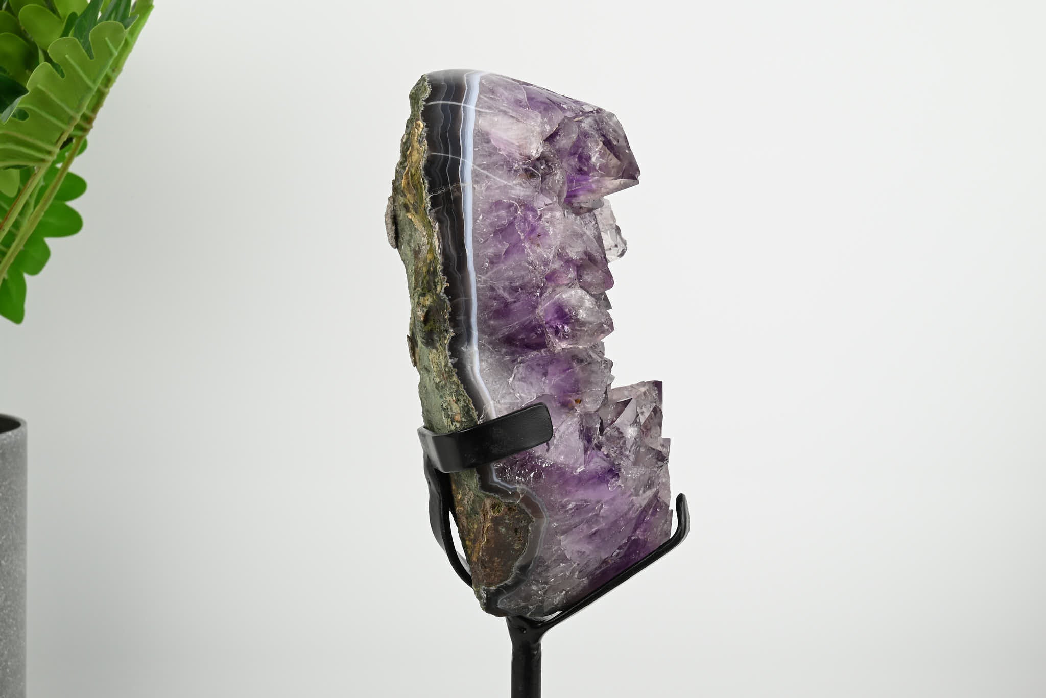 Amethyst Cluster on Stand - Medium 24cm Tall - #CLUSAM-63009