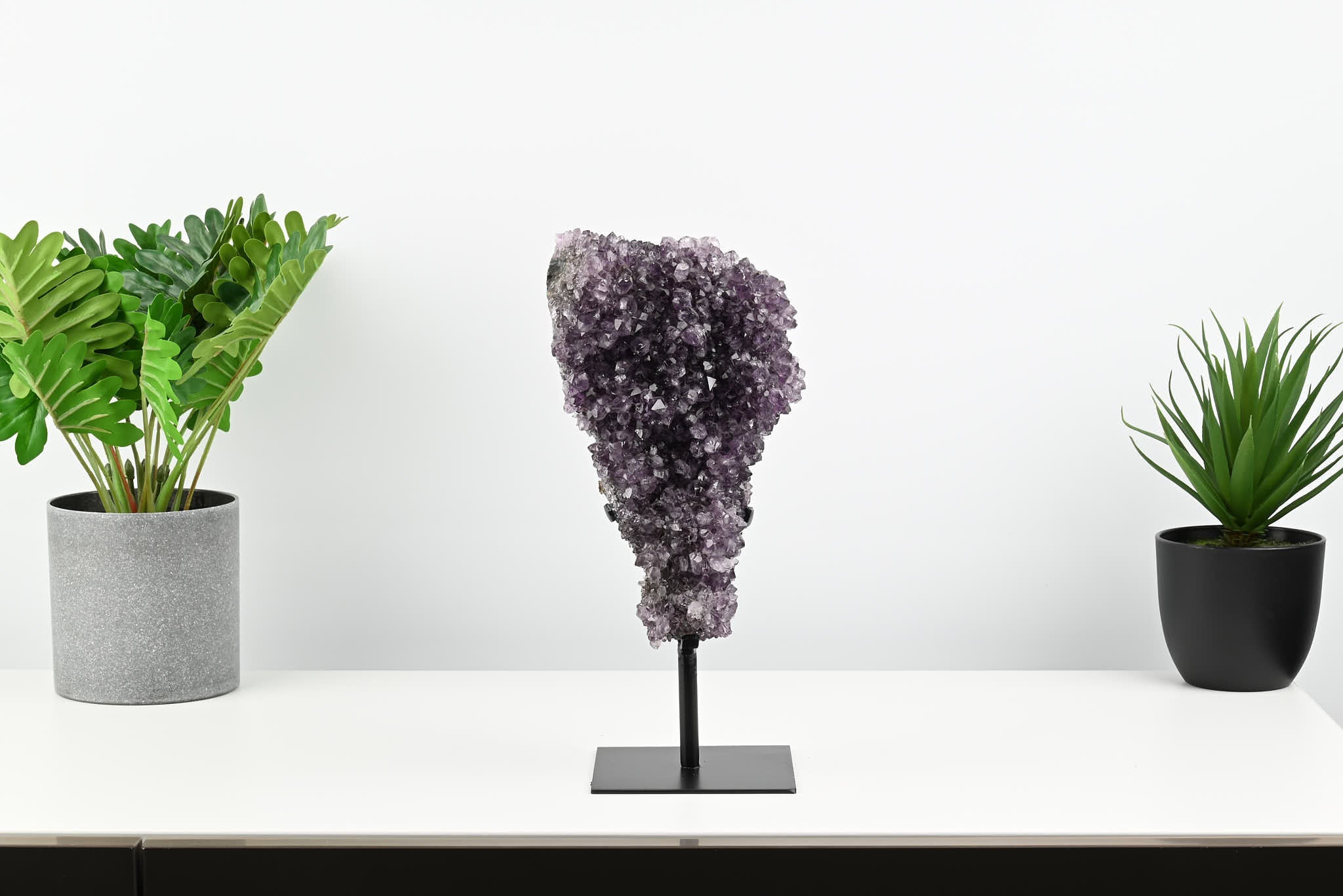 Amethyst Cluster on Stand - Large 28cm Tall - #CLUSAM-63007