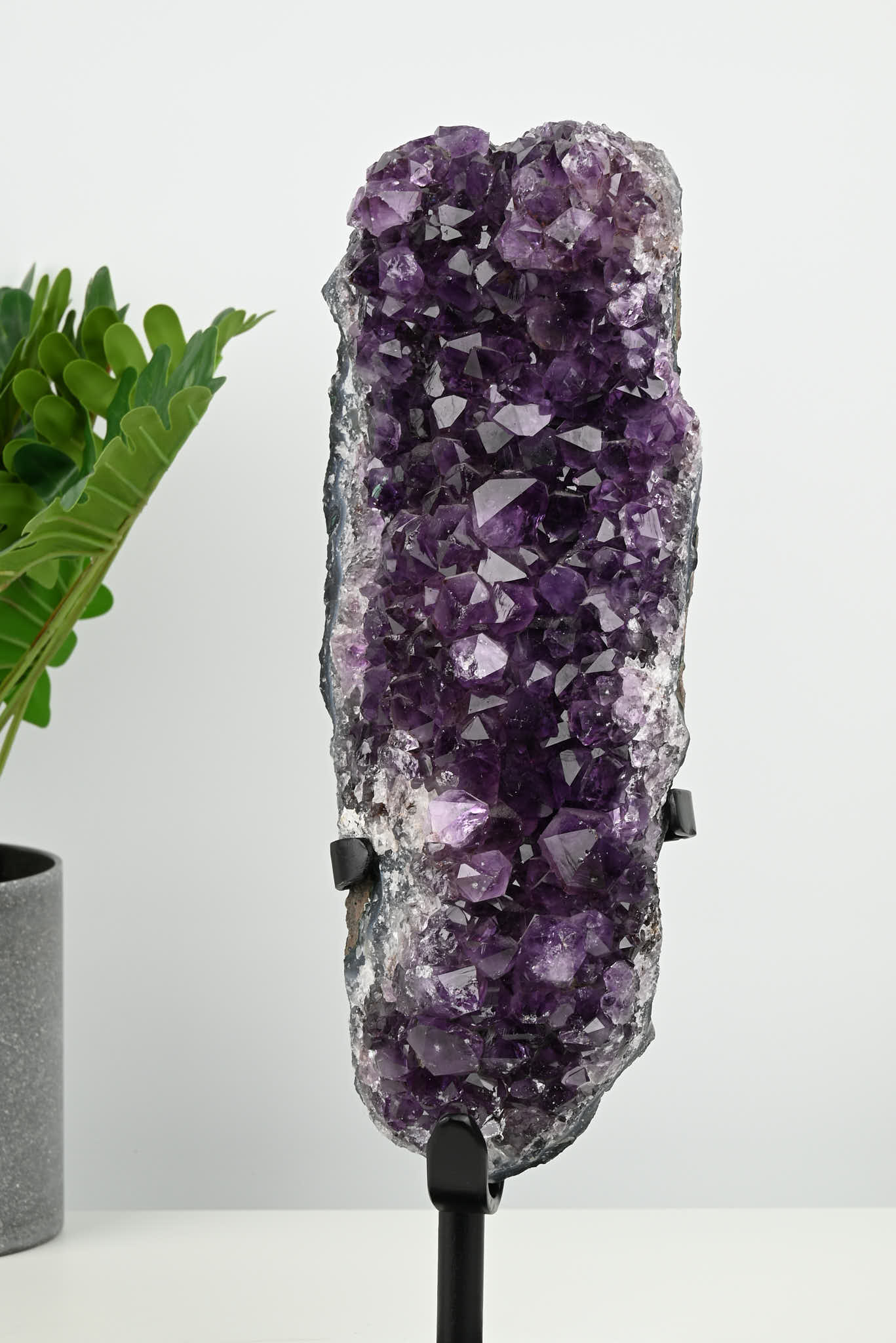 Amethyst Cluster on Stand - Large 34cm Tall - #CLUSAM-63008