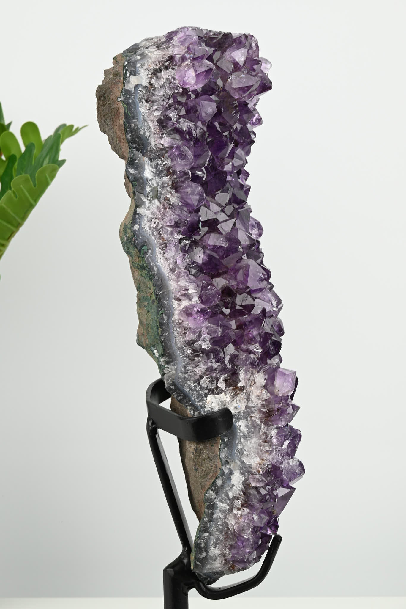 Amethyst Cluster on Stand - Large 34cm Tall - #CLUSAM-63008