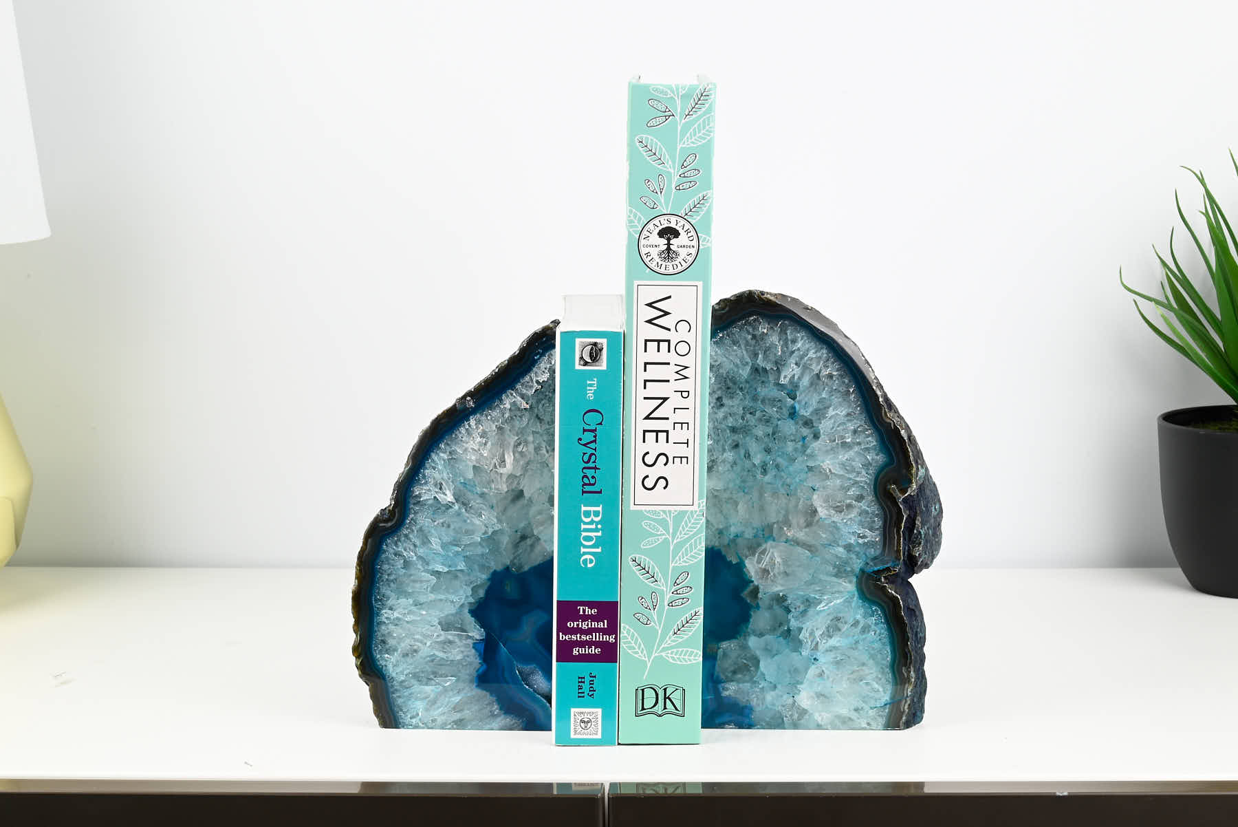 Extra Quality Teal Agate Bookends - 18cm tall - #BOTEAL-12003