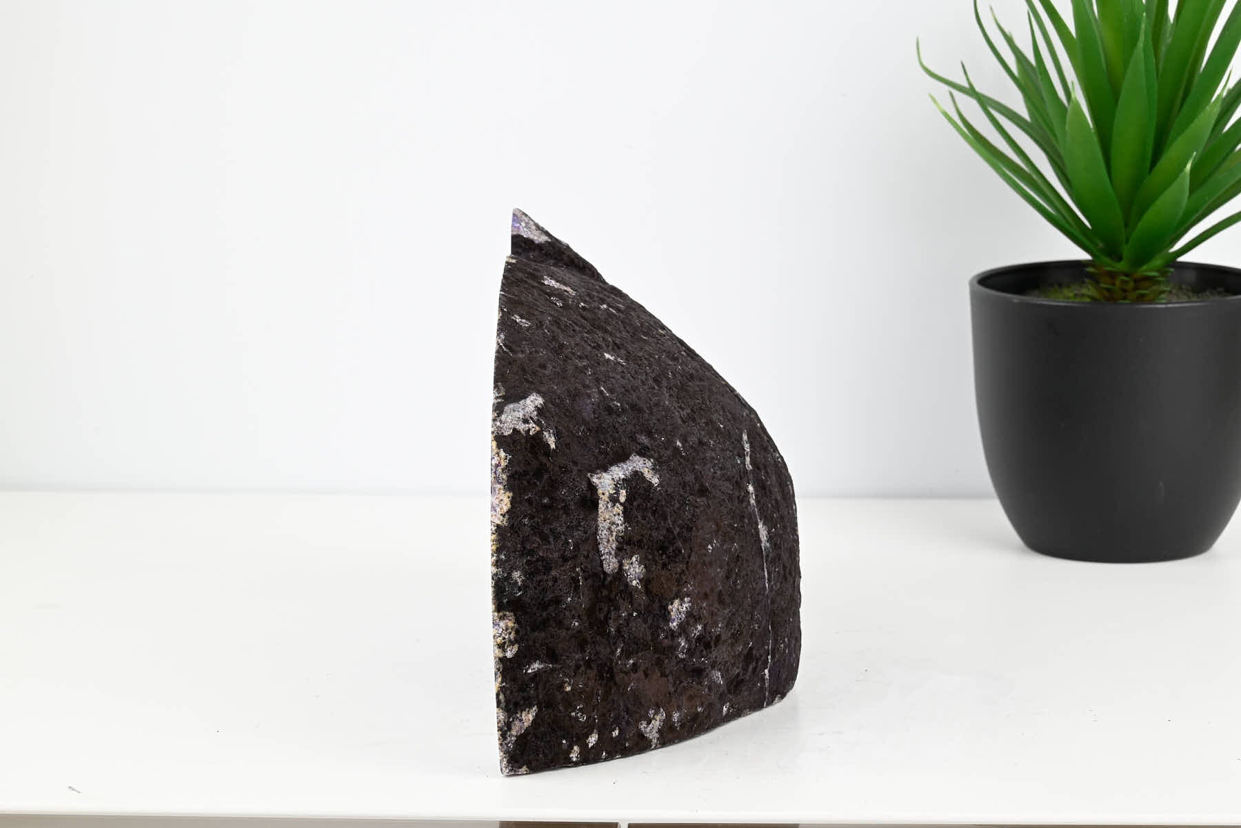 Extra Quality Purple Agate Bookends - 13cm tall - #BOPURP-12001