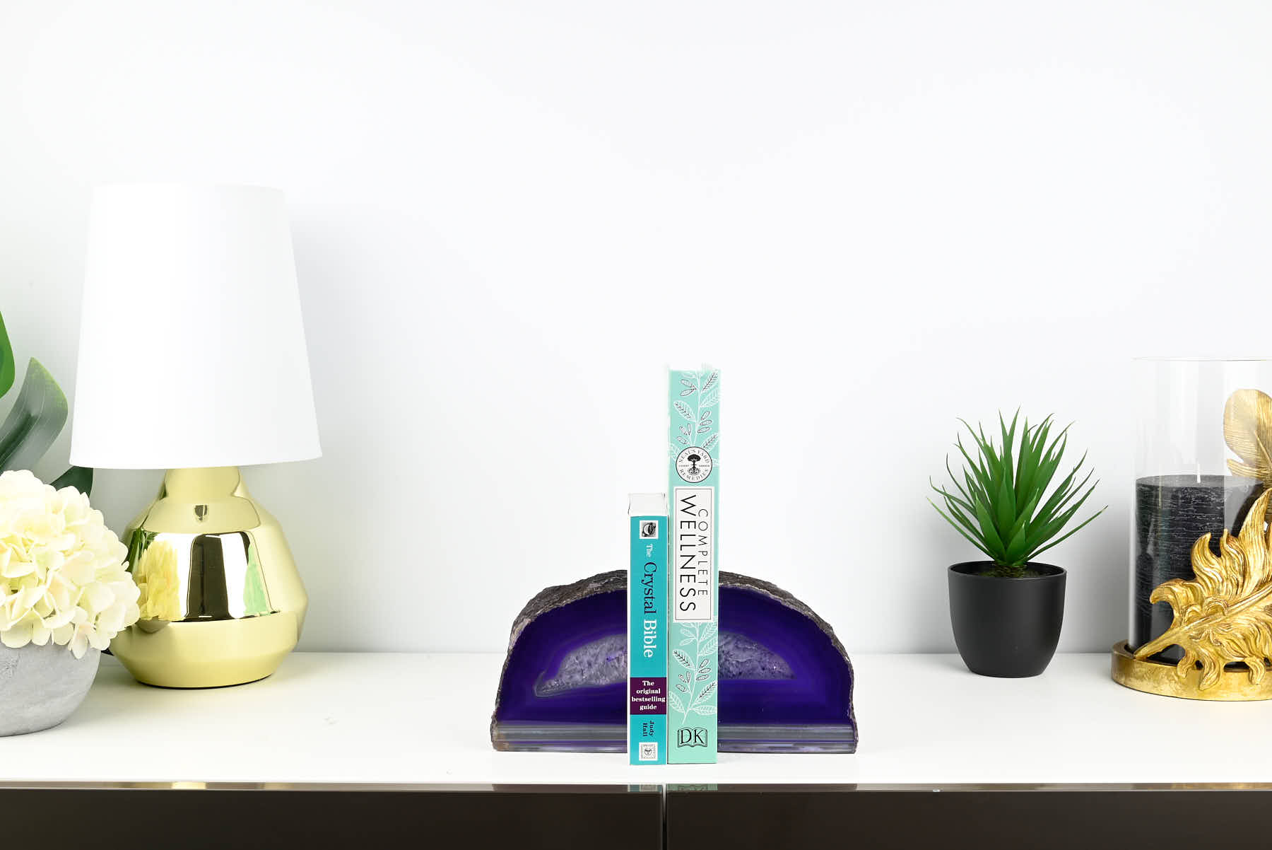 Extra Quality Purple Agate Bookends - 12cm tall - #BOPURP-12002