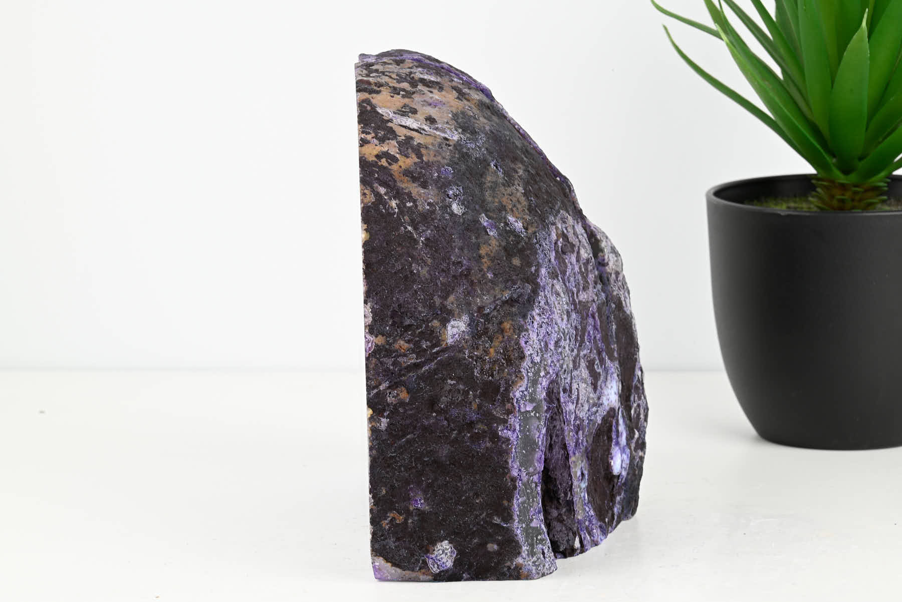 Extra Quality Purple Agate Bookends - 15cm tall - #BOPURP-12005