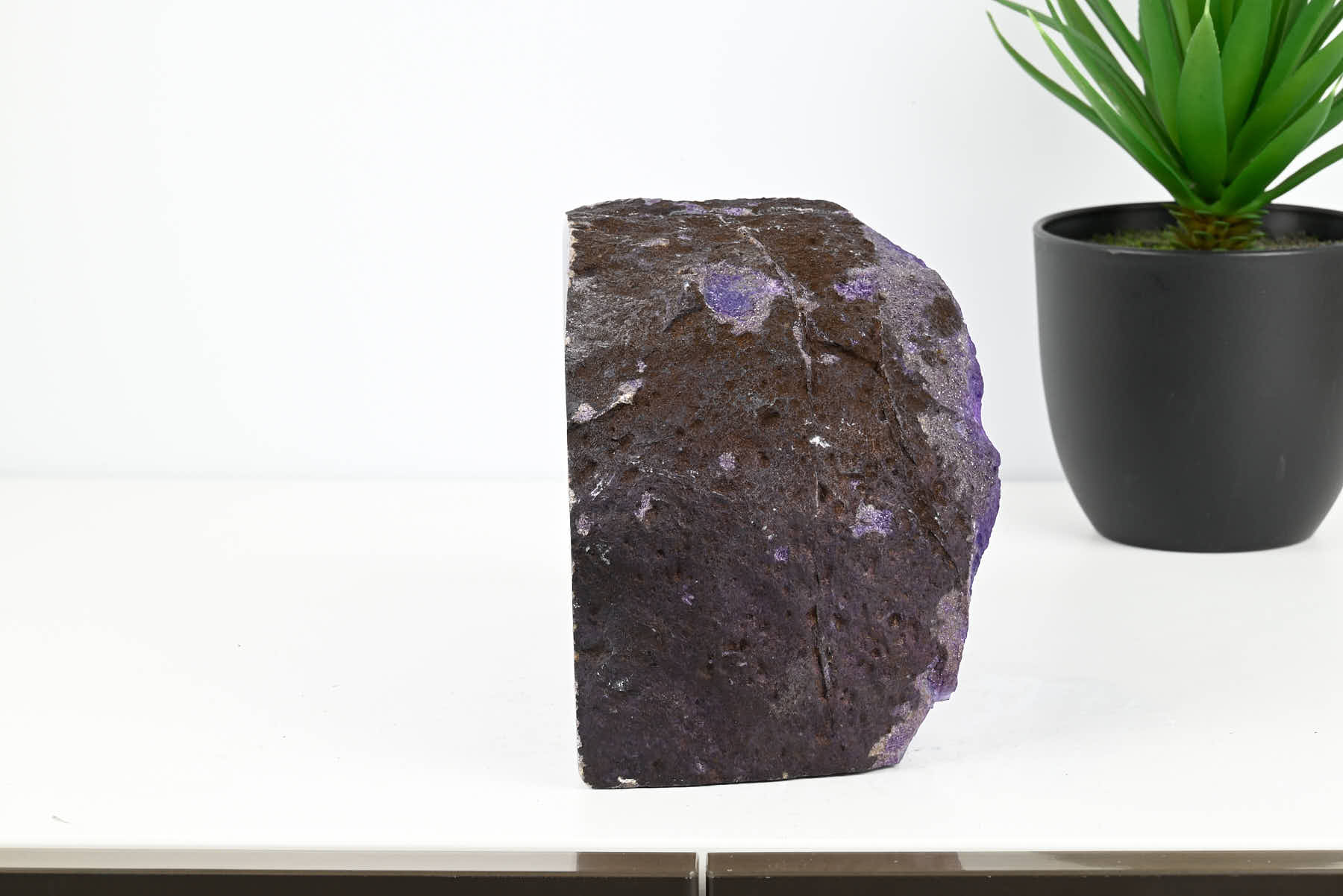 Extra Quality Purple Agate Bookends - 12cm tall - #BOPURP-12002