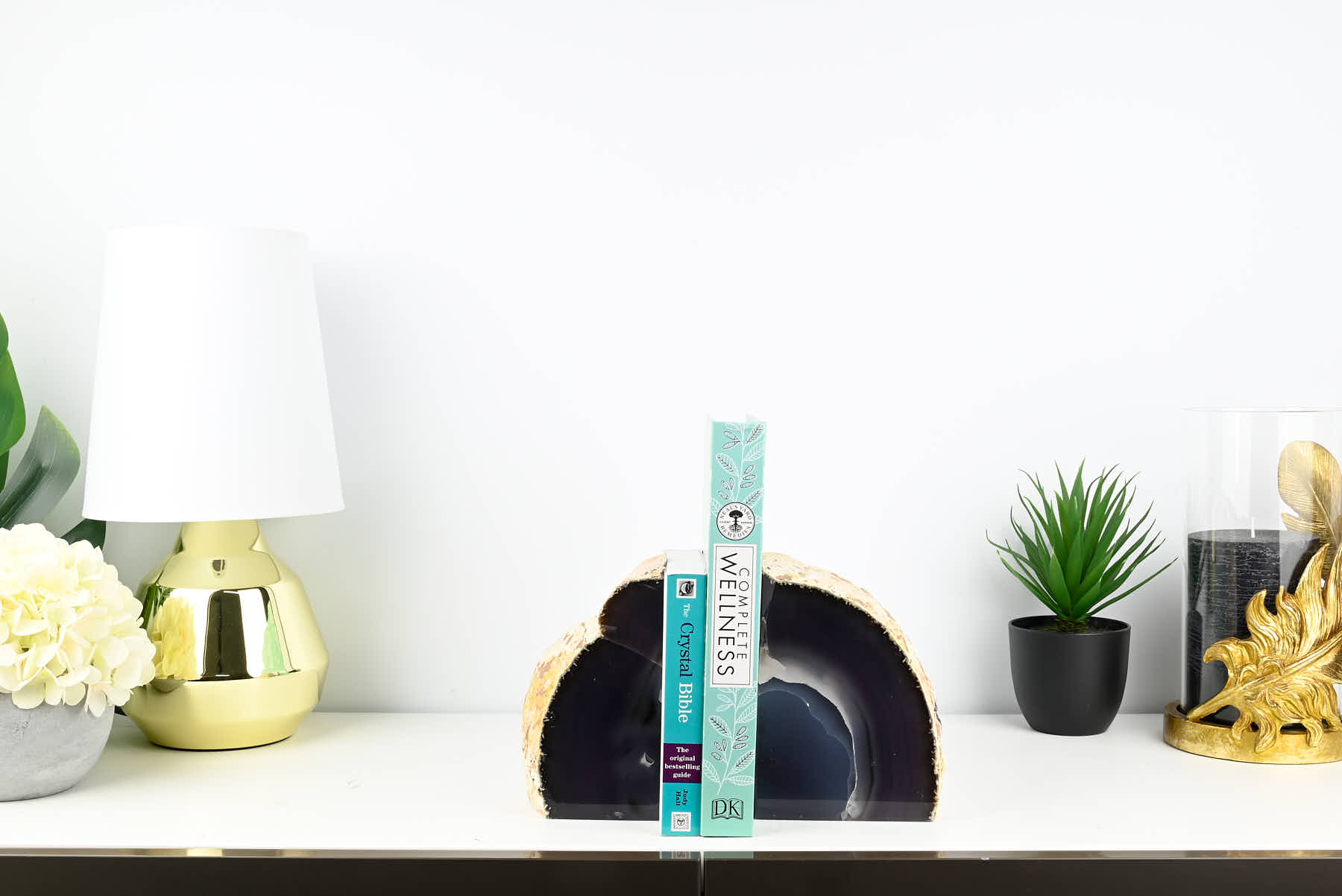 Extra Quality Natural Agate Bookends - 17cm tall - #BONATU-12009