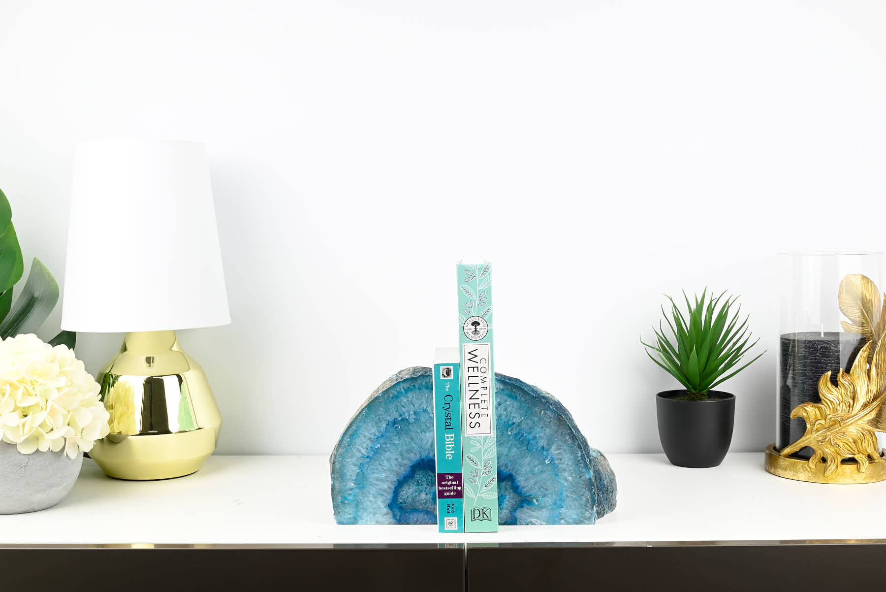 Extra Quality Teal Agate Bookends - 16cm tall - #BOTEAL-12004