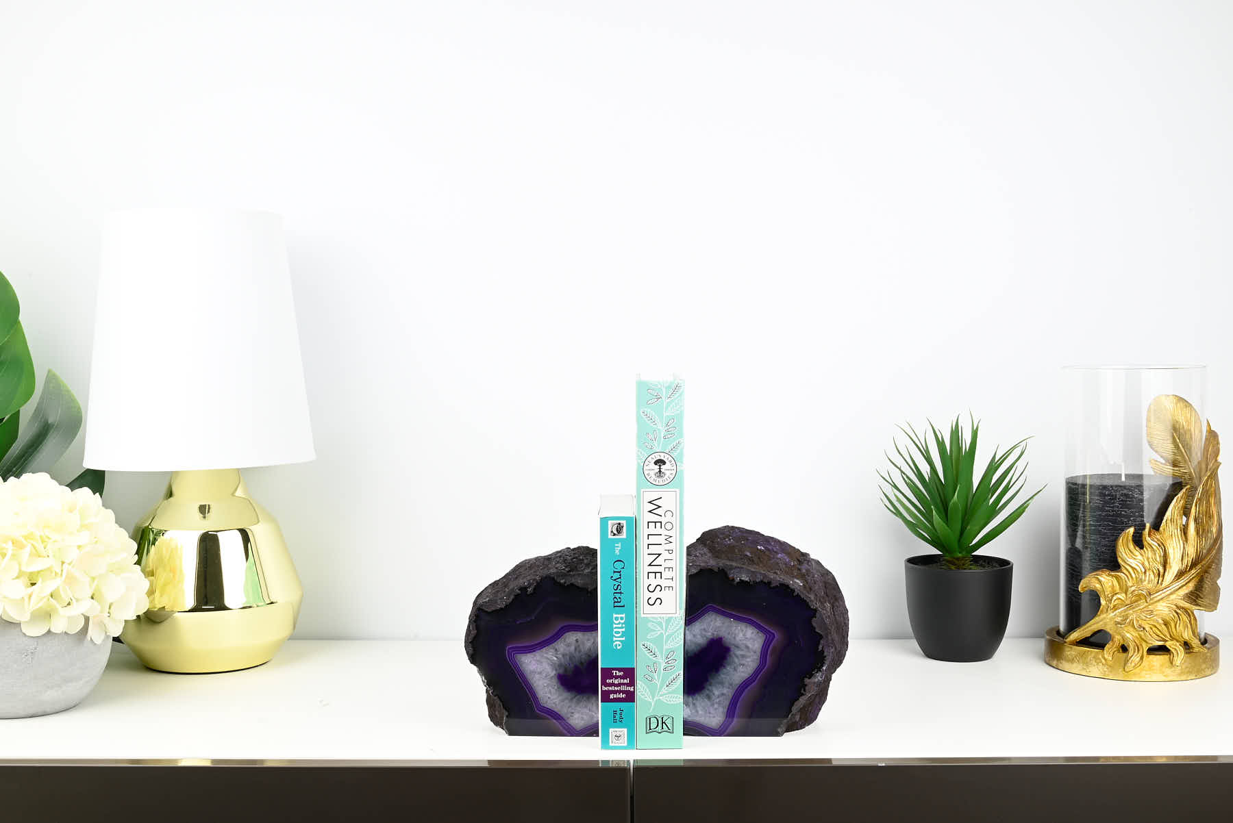 Extra Quality Purple Agate Bookends - 15cm tall - #BOPURP-12004