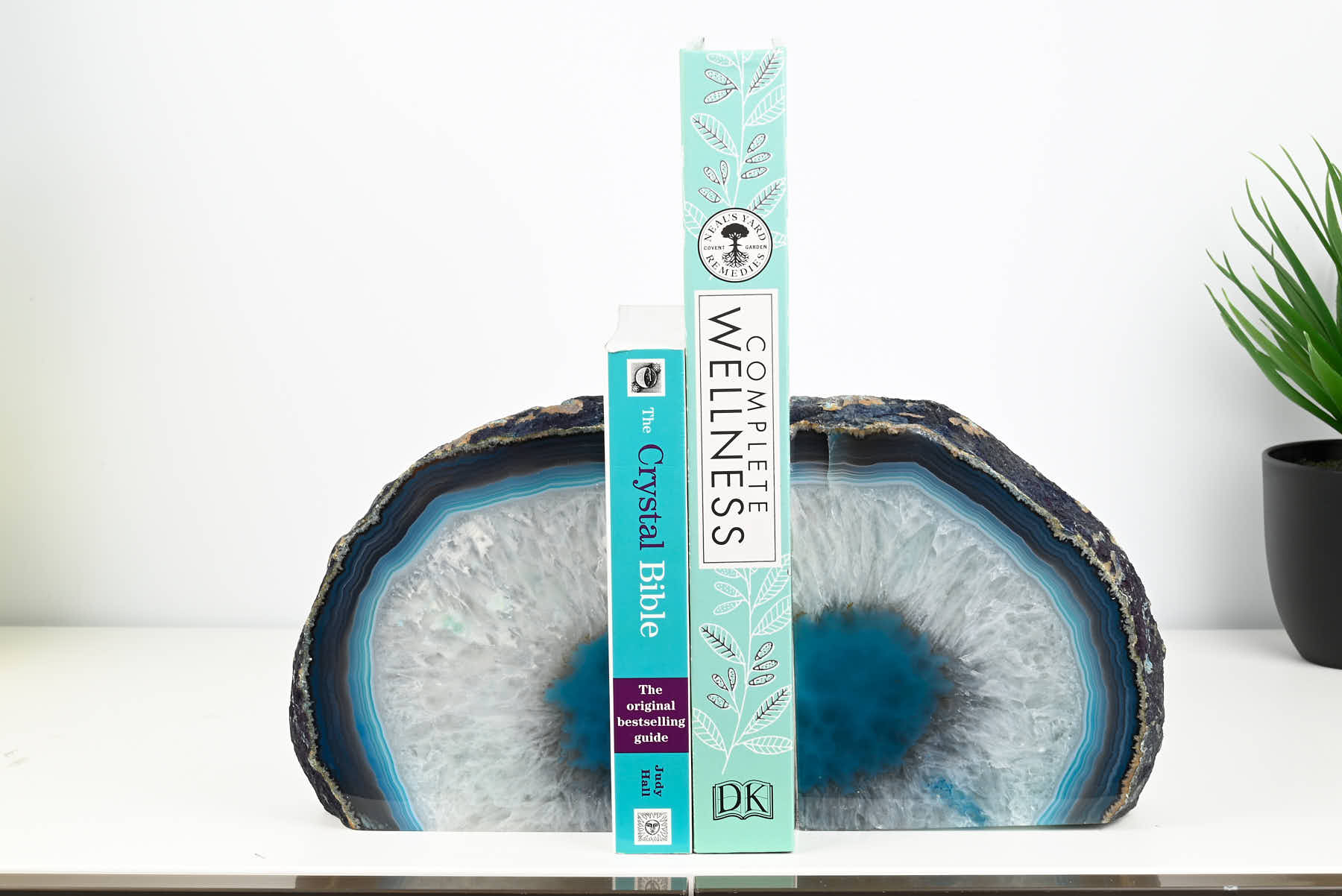 Extra Quality Teal Agate Bookends - 15cm tall - #BOTEAL-12002