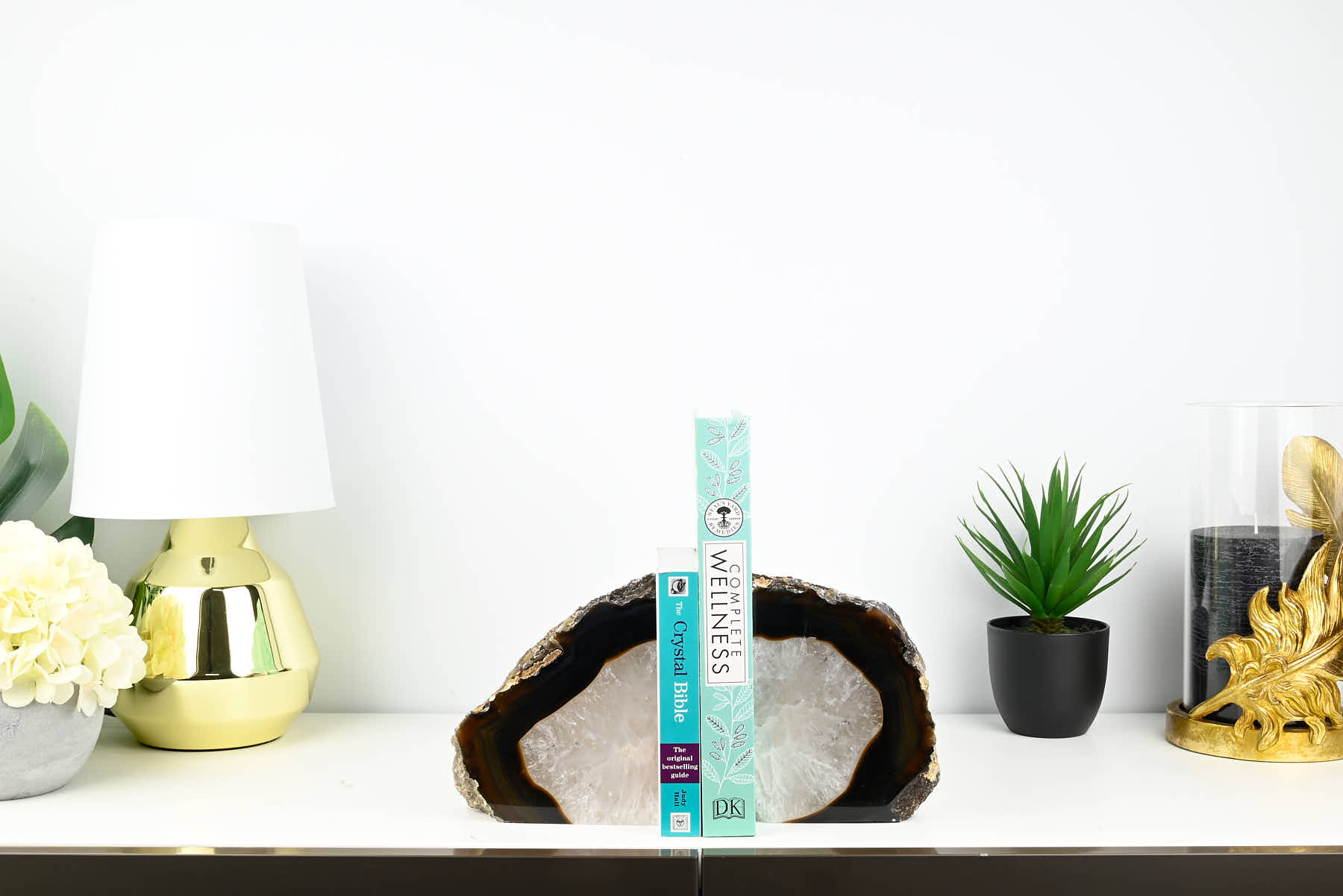 Extra Quality Natural Agate Bookends - 16cm tall - #BONATU-12007