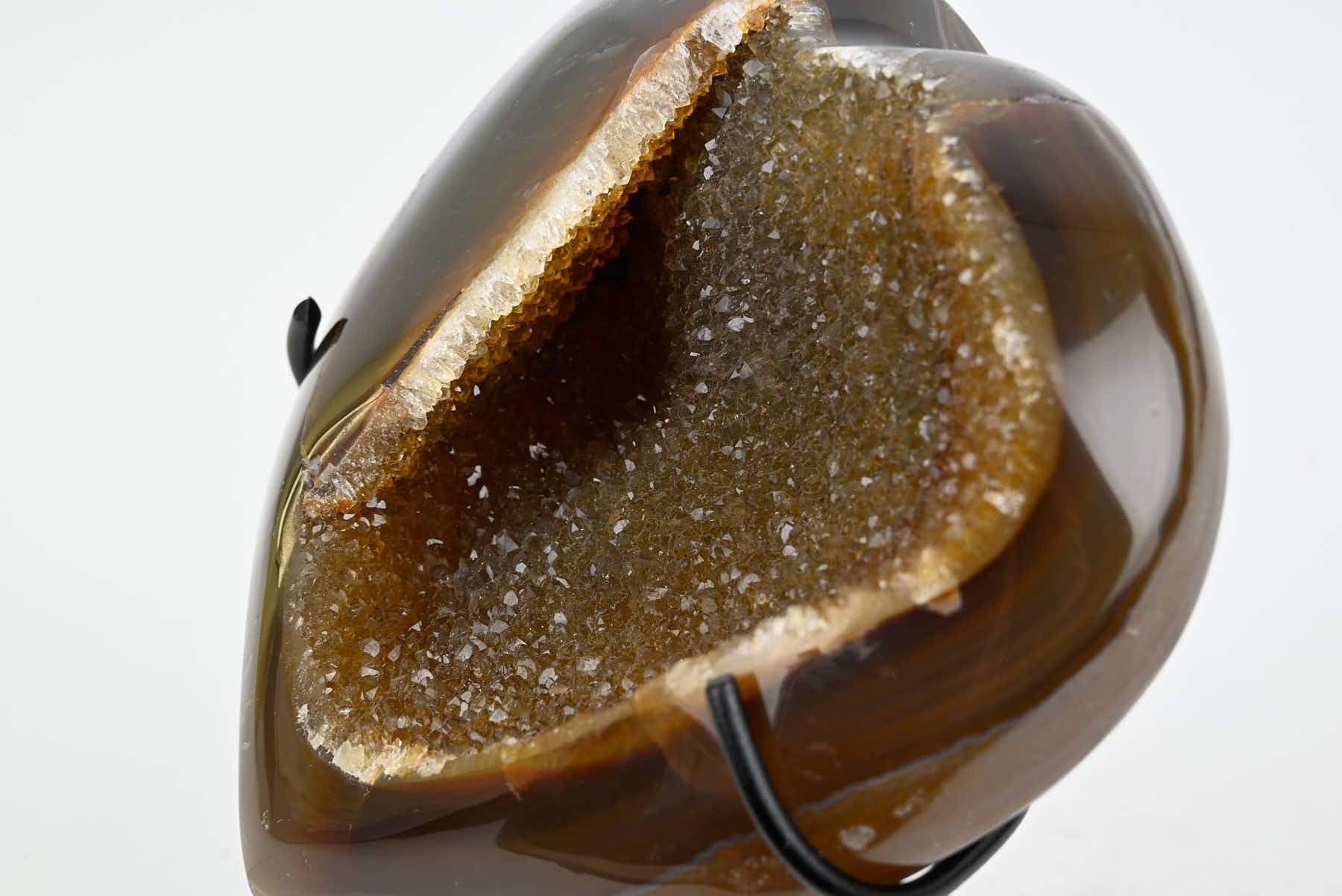 Extra Quality Agate Crystal Heart - 0.75kg, 12cm high - #HTAGAT-34008