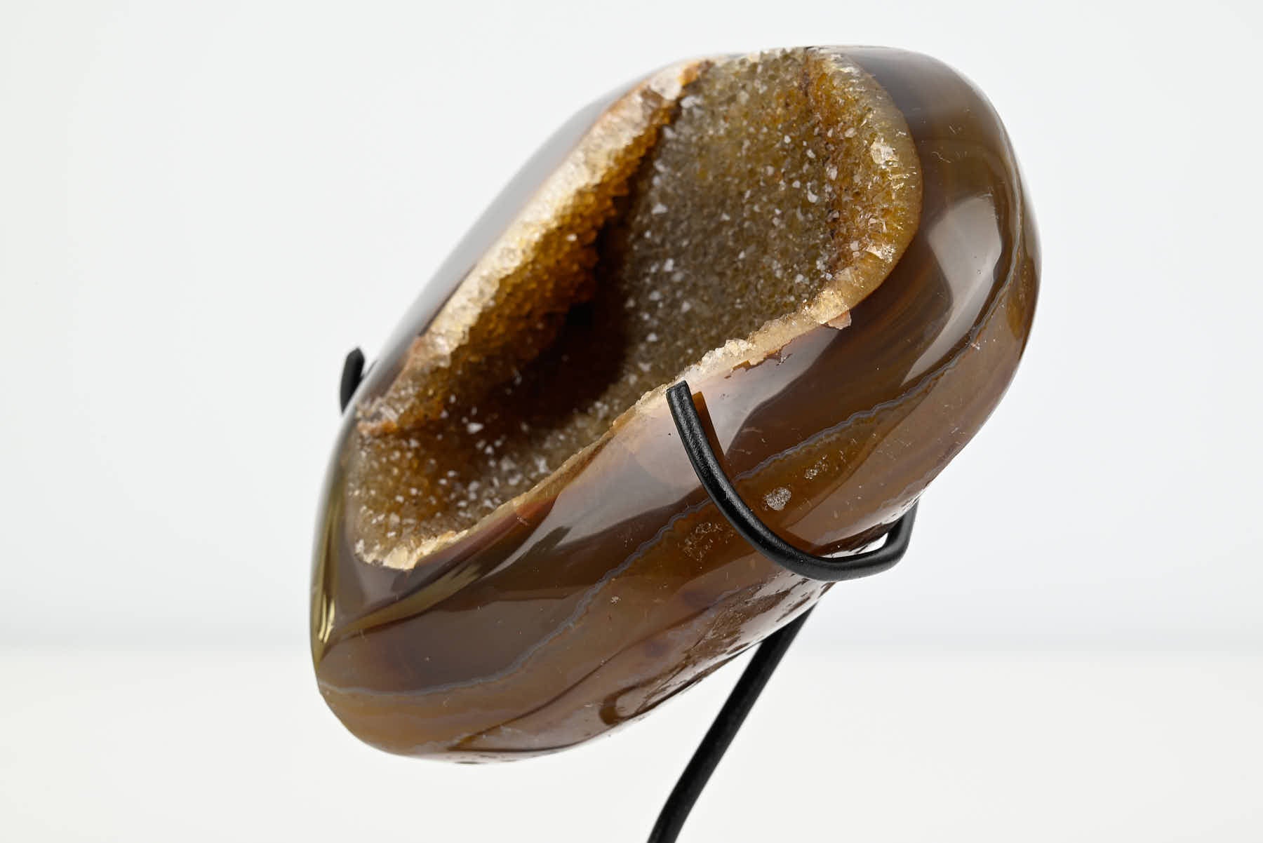 Extra Quality Agate Crystal Heart - 0.75kg, 12cm high - #HTAGAT-34008