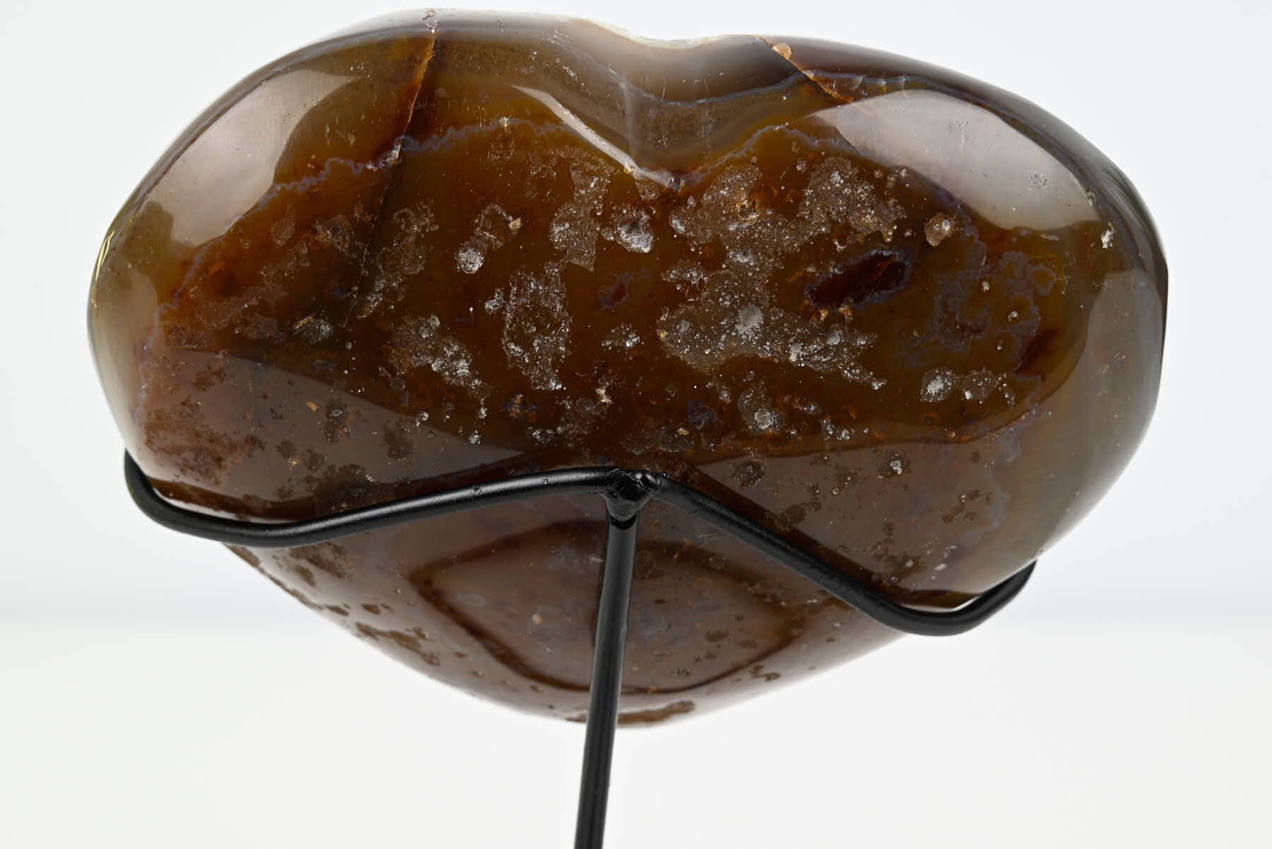 Extra Quality Agate Crystal Heart - 0.75kg, 12cm high - #HTAGAT-34008