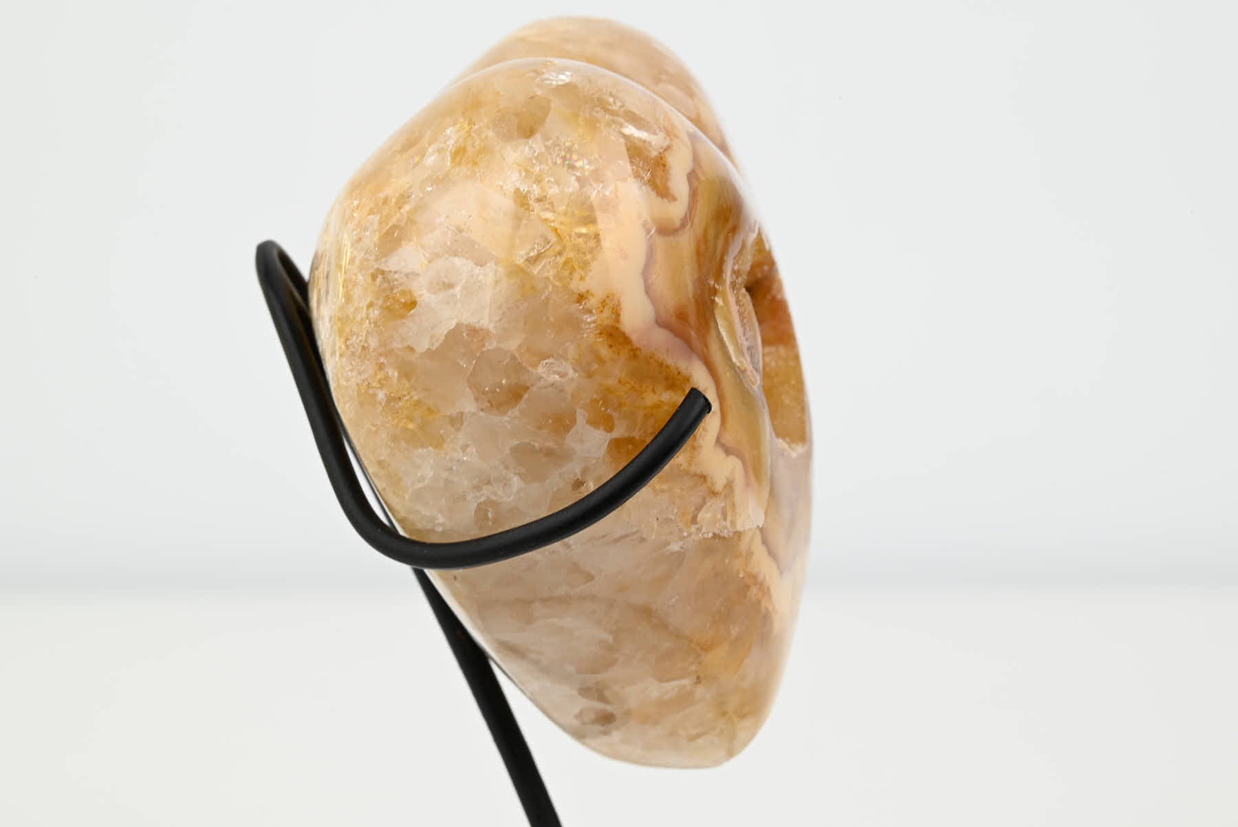 Extra Quality Agate Crystal Heart - 0.48kg, 11cm high - #HTAGAT-34021