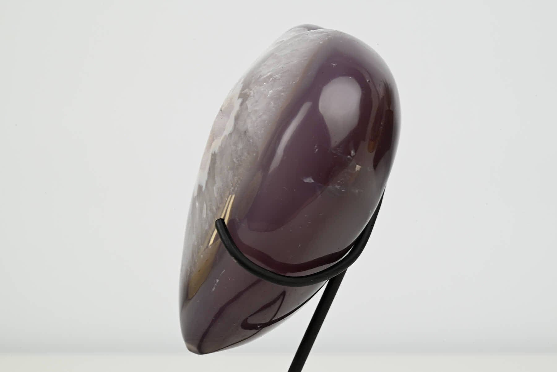 Extra Quality Agate Crystal Heart - 0.68kg, 13cm high - #HTAGAT-34012