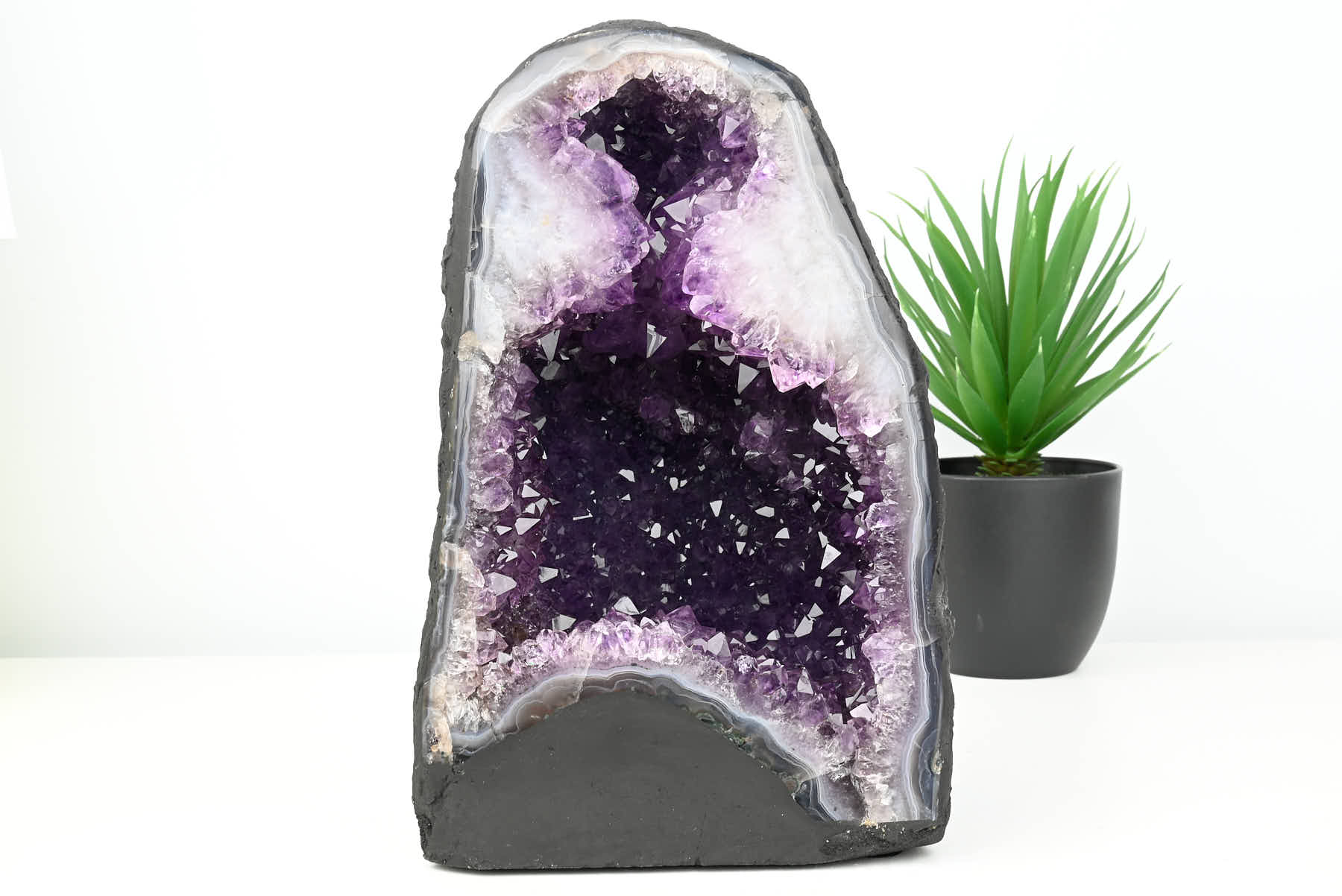 Extra Quality Amethyst Cathedral - 5.74kg, 24cm tall - #CAAMET-10034