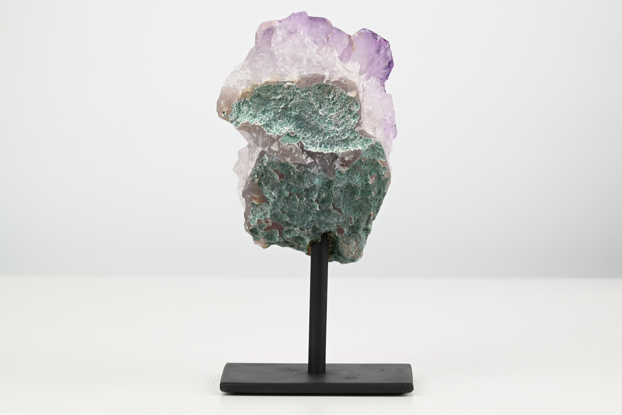 Amethyst Cluster on Stand - Small 14cm Tall - #CLUSAM-63003