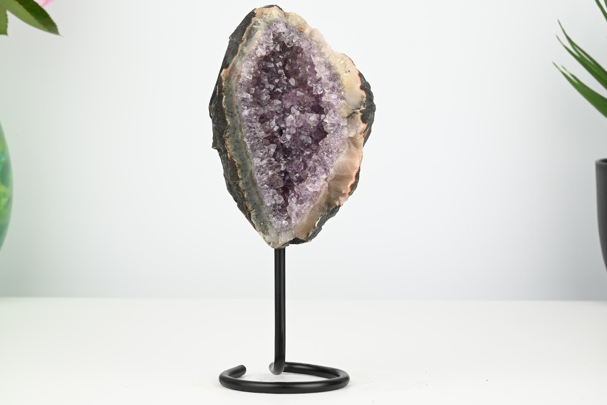 Amethyst Cluster on Stand - Small 18cm Tall - #CLUSAM-63035
