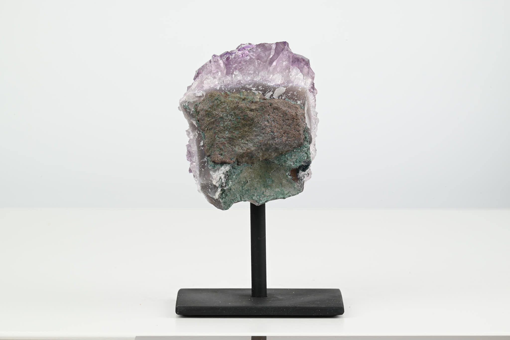 Amethyst Cluster on Stand - Small 12cm Tall - #CLUSAM-63005
