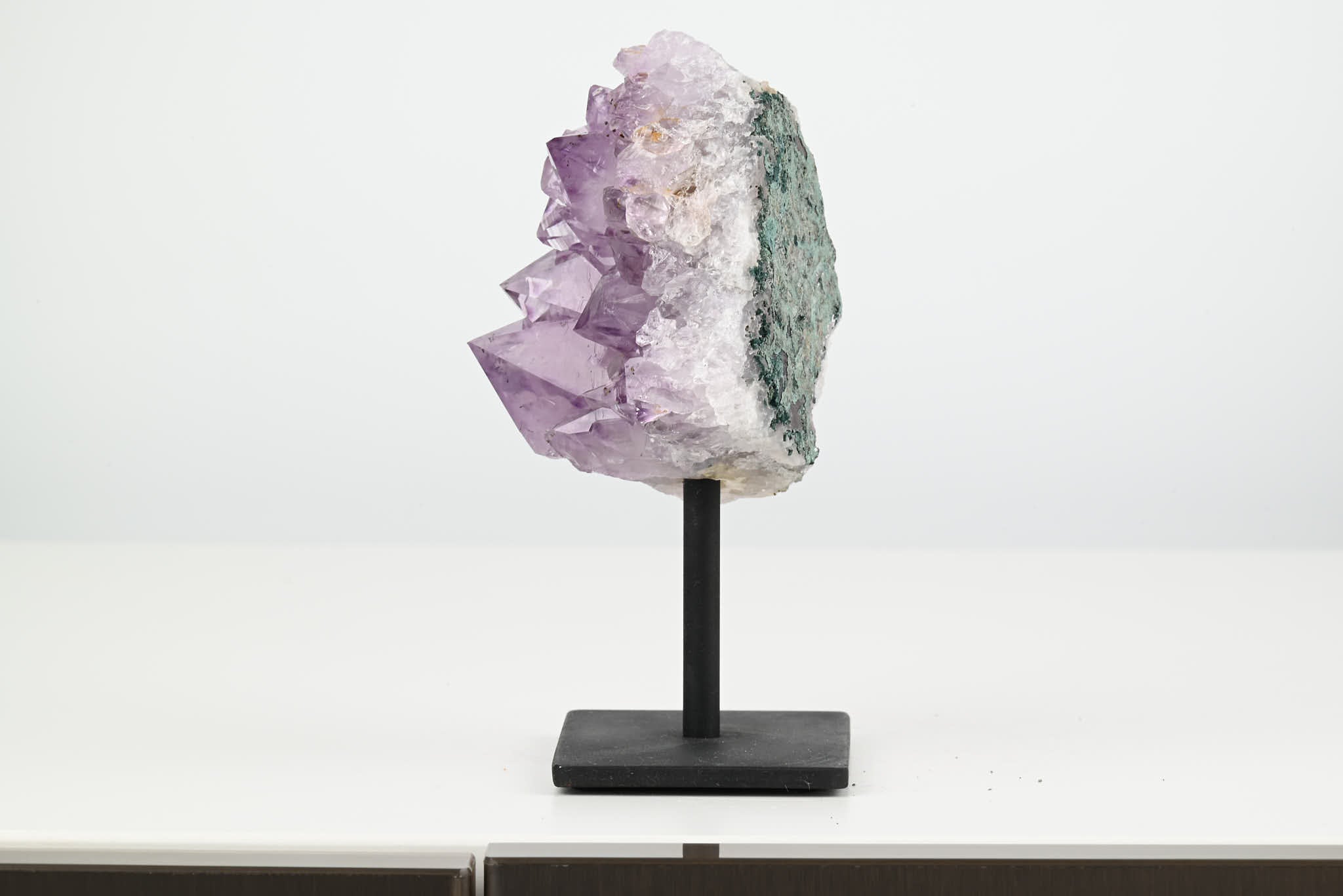 Amethyst Cluster on Stand - Small 13cm Tall - #CLUSAM-63006