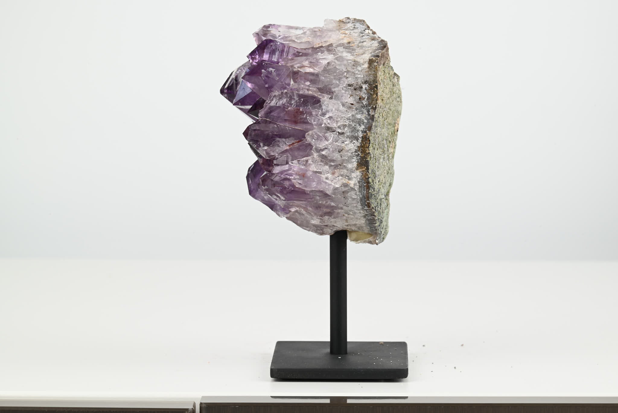 Amethyst Cluster on Stand - Small 14cm Tall - #CLUSAM-63013