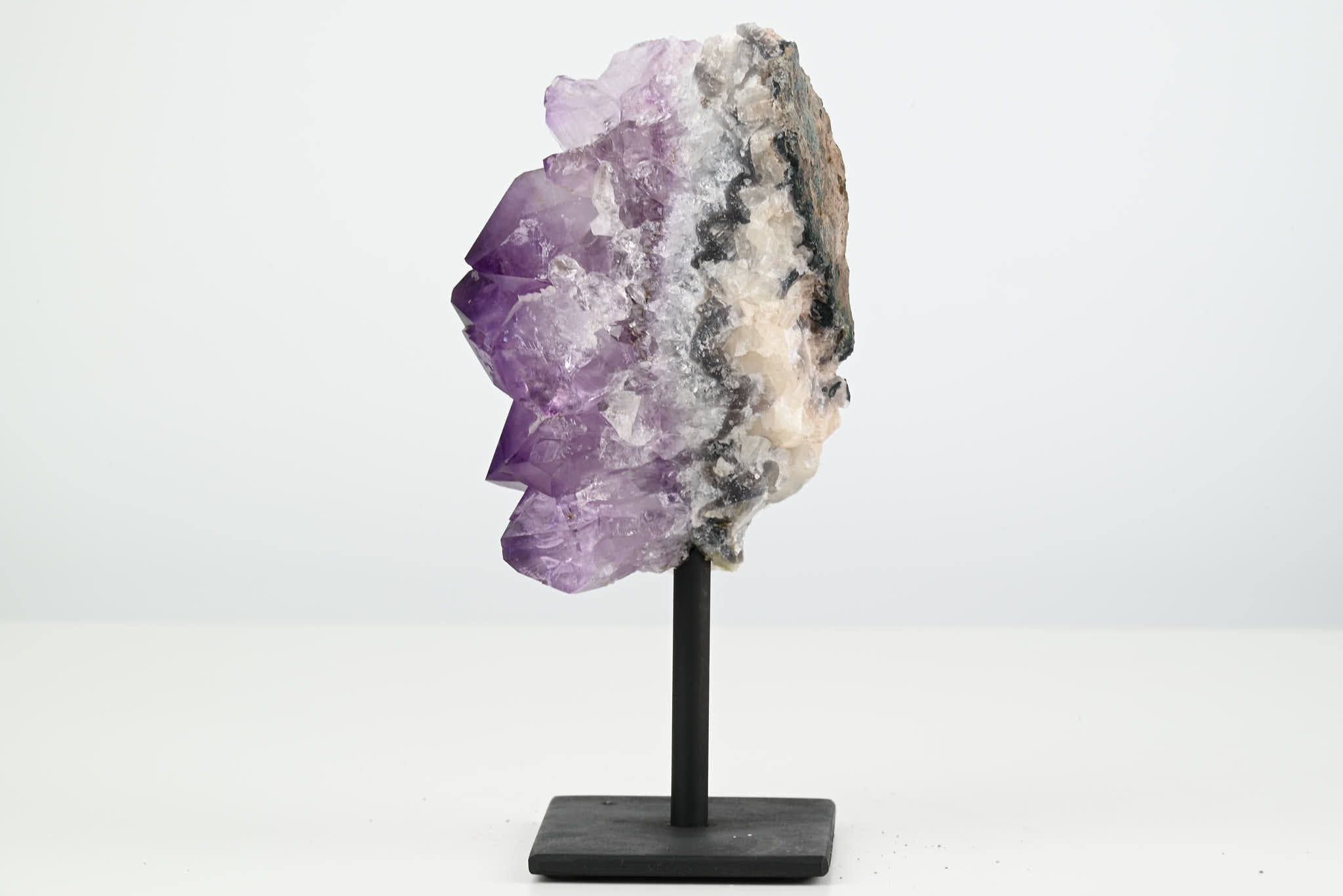 Amethyst Cluster on Stand - Small 14cm Tall - #CLUSAM-63014