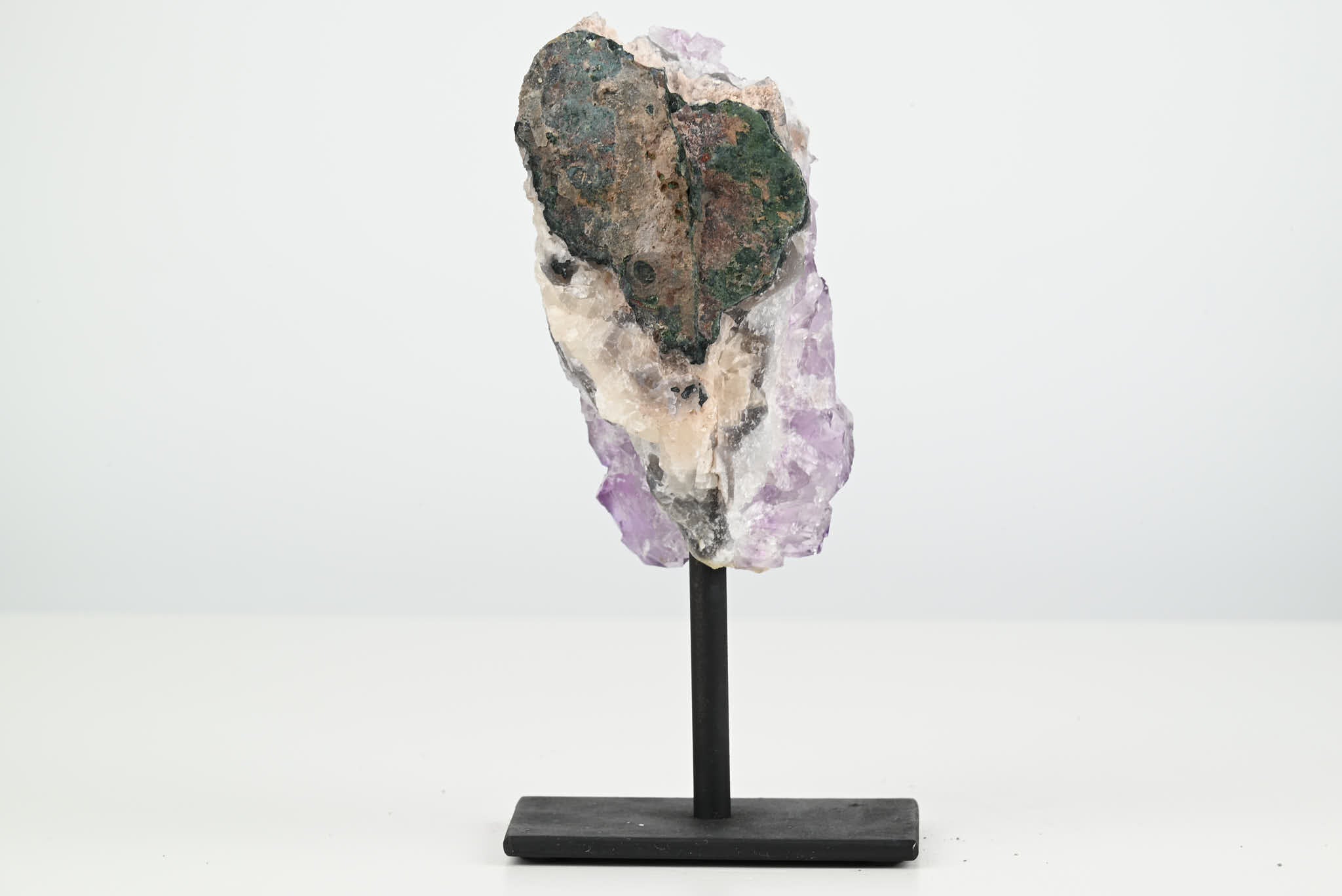 Amethyst Cluster on Stand - Small 14cm Tall - #CLUSAM-63014