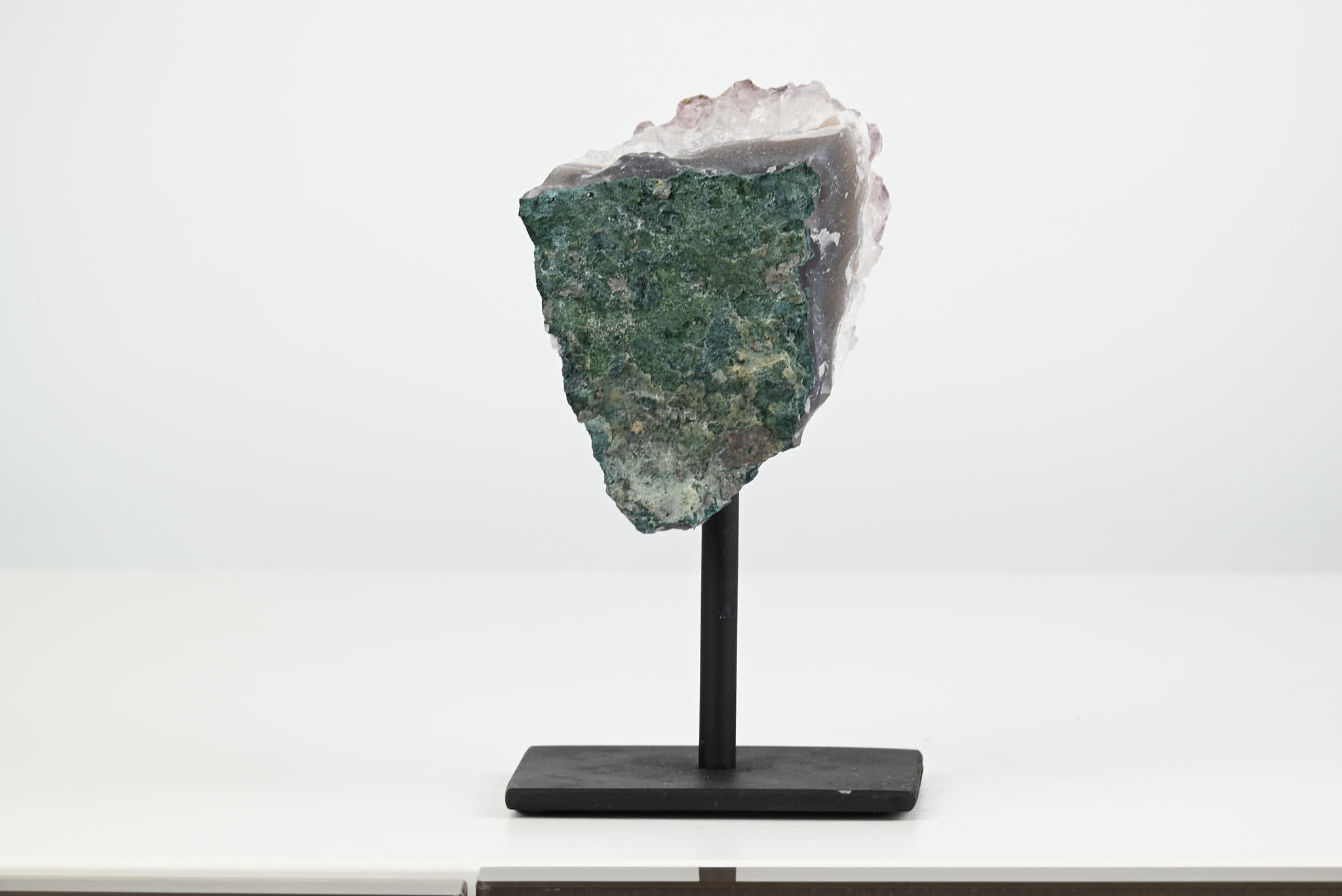 Amethyst Cluster on Stand - Small 12cm Tall - #CLUSAM-63015