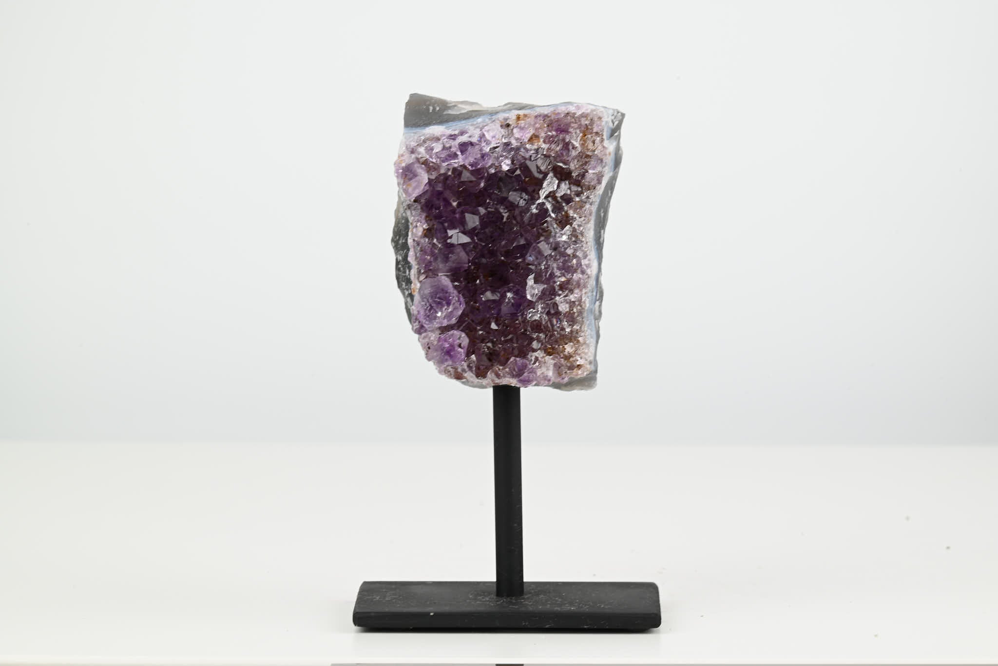 Amethyst Cluster on Stand - Small 12cm Tall - #CLUSAM-63019