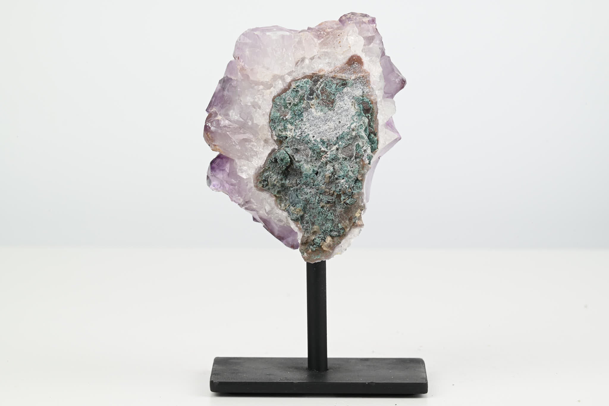 Amethyst Cluster on Stand - Small 13cm Tall - #CLUSAM-63021
