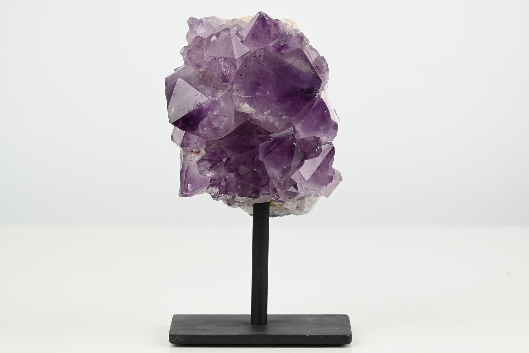 Amethyst Cluster on Stand - Small 13cm Tall - #CLUSAM-63027