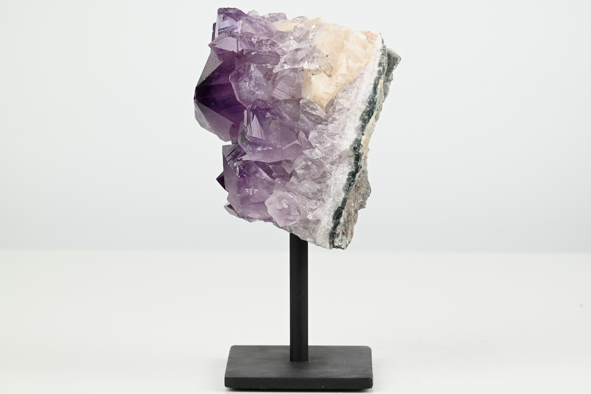 Amethyst Cluster on Stand - Small 13cm Tall - #CLUSAM-63027