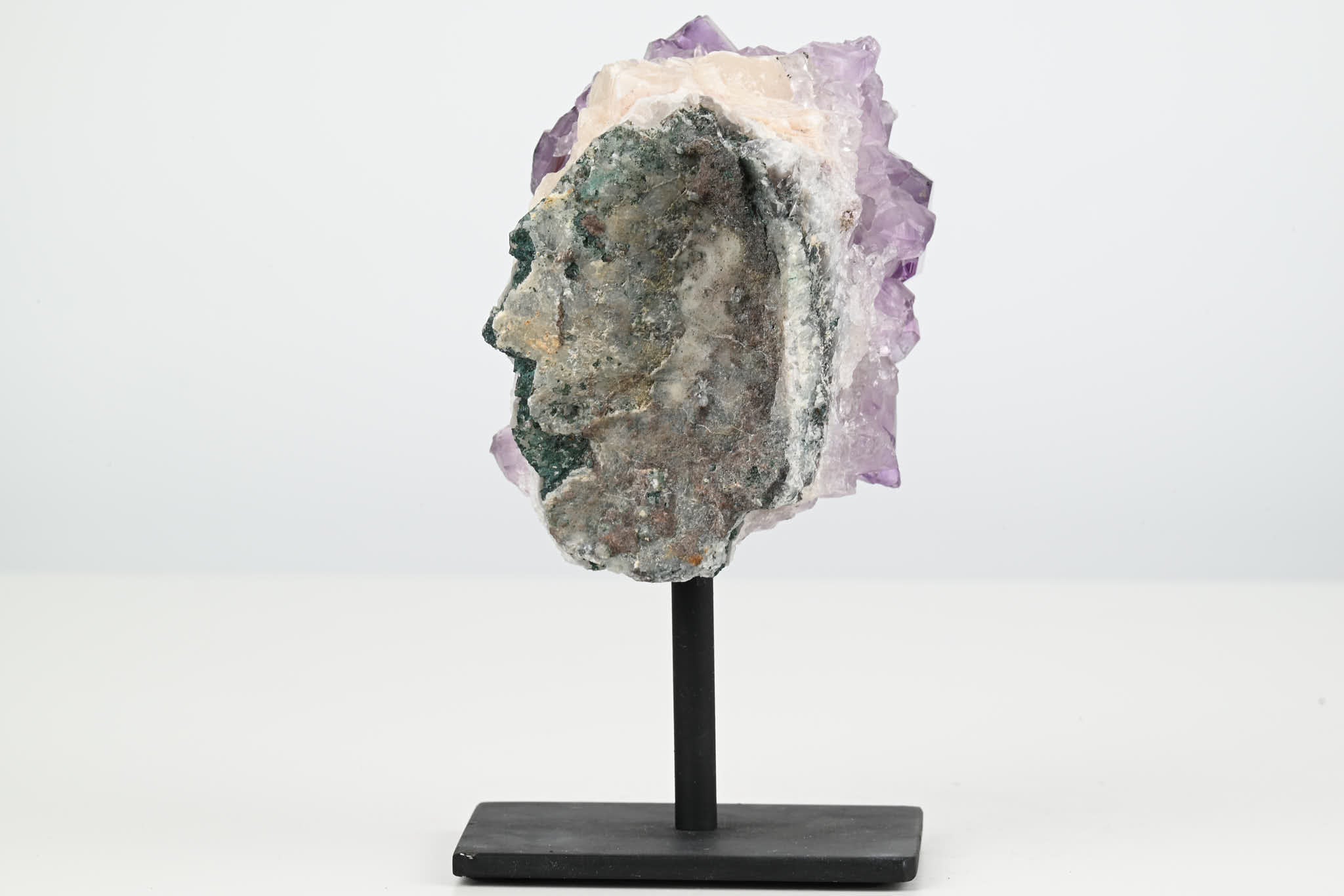 Amethyst Cluster on Stand - Small 13cm Tall - #CLUSAM-63027