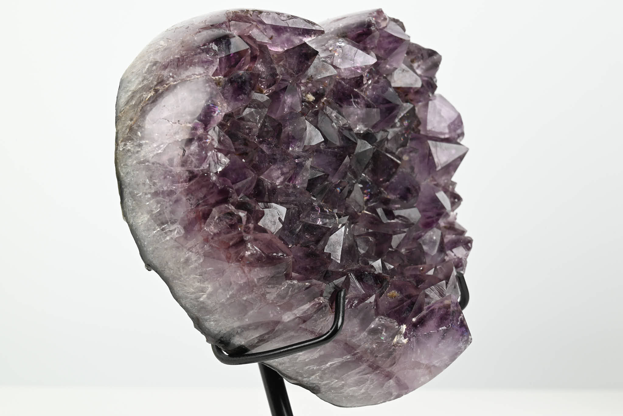 Extra Quality Amethyst Geode Heart - 1.17kg, 15cm high - #HTAMET-34004
