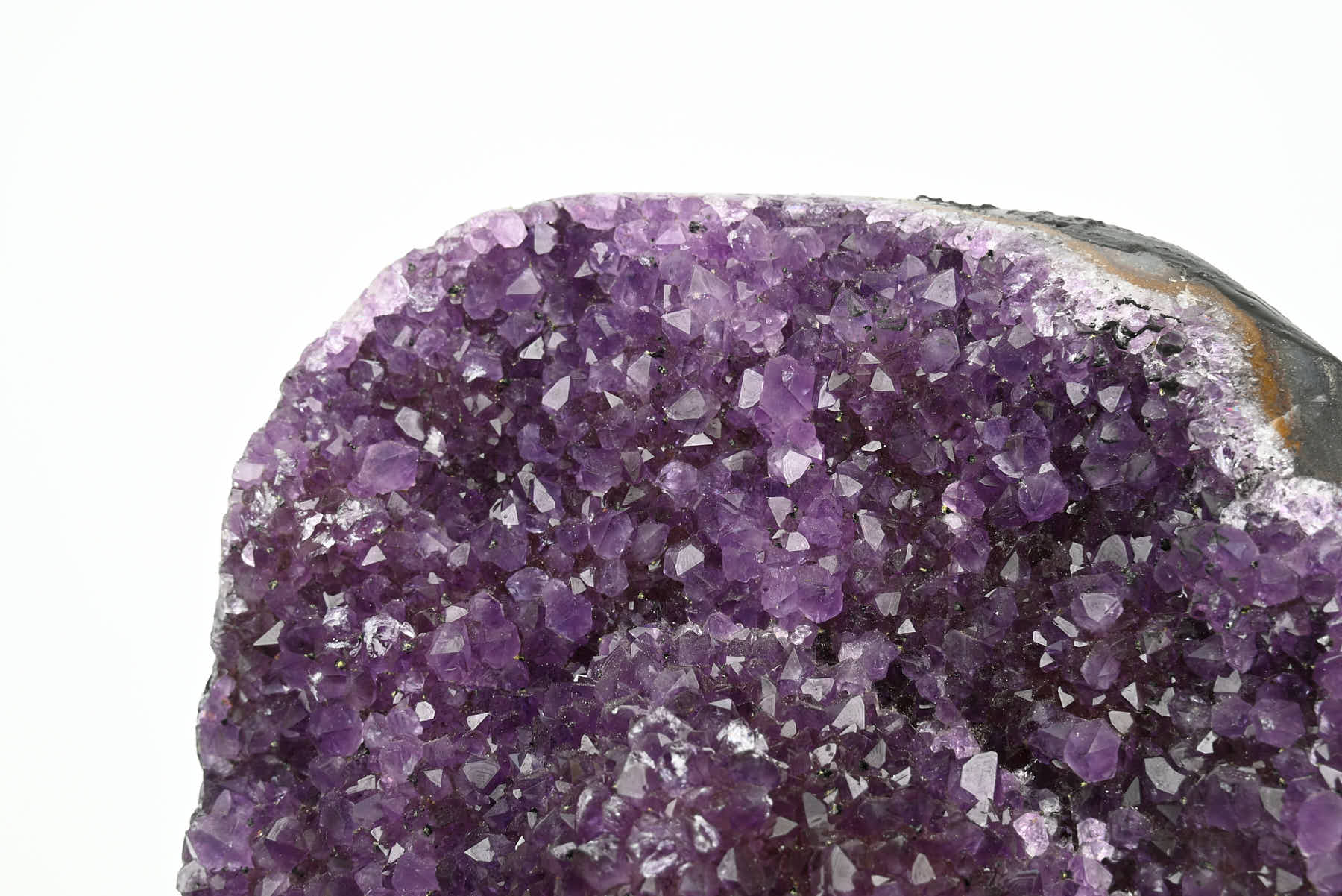 Extra Quality Amethyst Geode on Metal Stand - 35cm - #GEAMET-42010