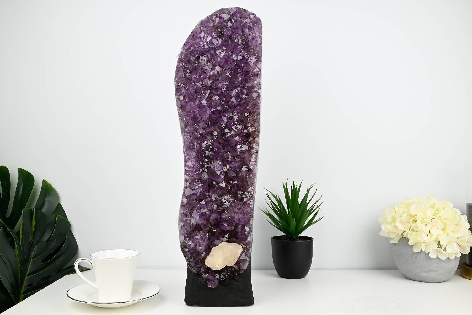 Extra Quality Amethyst Geode on Cement Base - 21.03kg, 42cm - #GEAMET-47006
