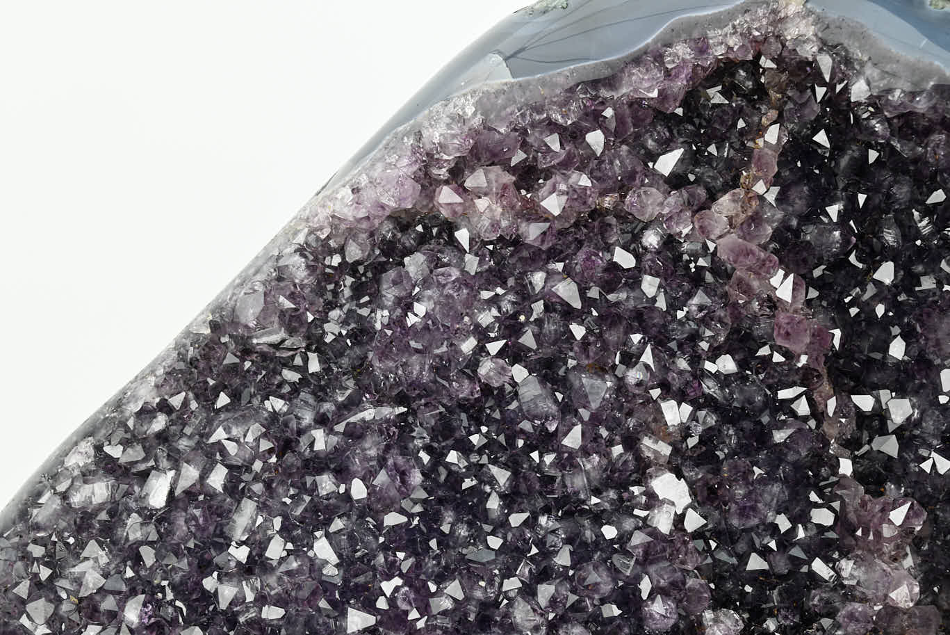 Extra Quality Amethyst Geode on Cement Base - 55kg, 79cm - #GEAMET-47014