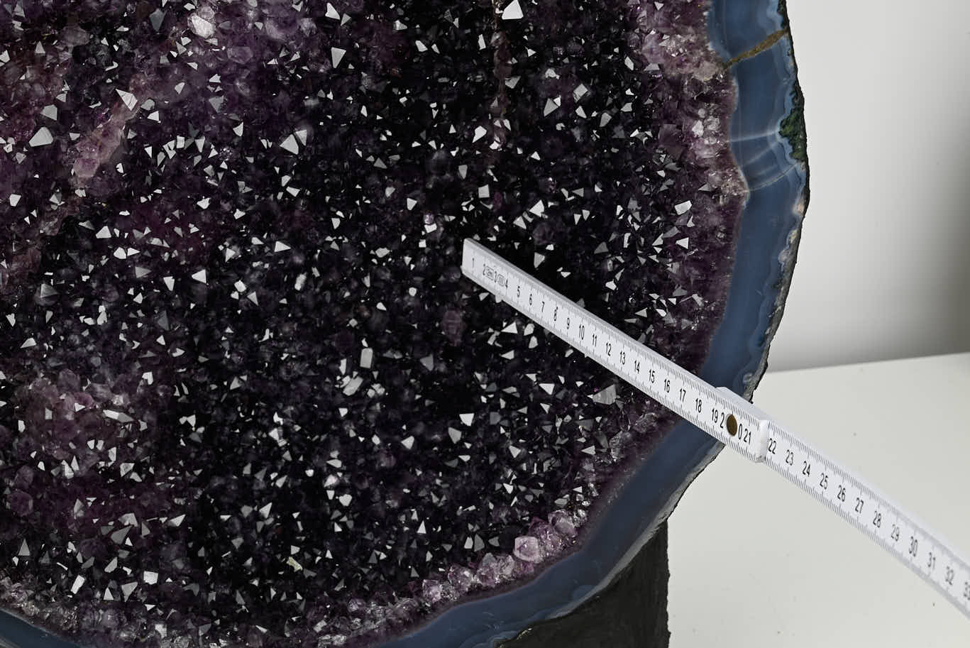 Extra Quality Amethyst Geode on Cement Base - 55kg, 79cm - #GEAMET-47014