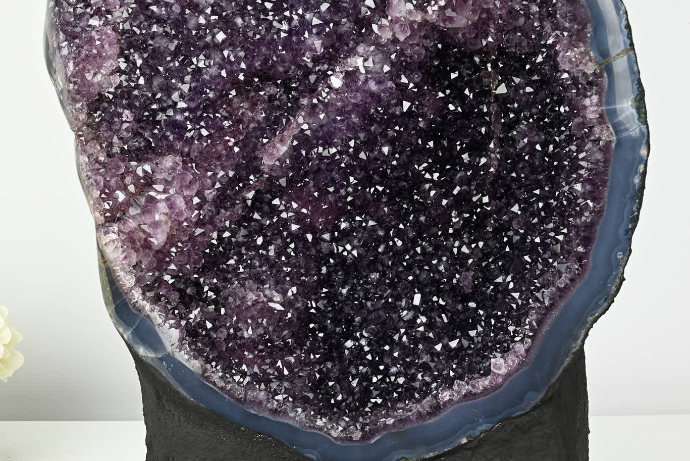 Extra Quality Amethyst Geode on Cement Base - 55kg, 79cm - #GEAMET-47014