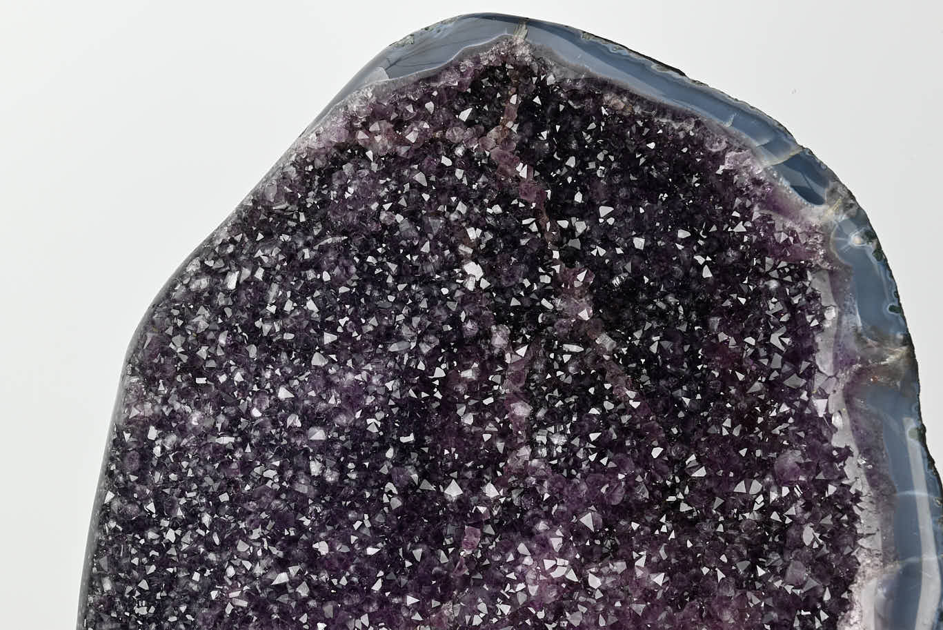 Extra Quality Amethyst Geode on Cement Base - 55kg, 79cm - #GEAMET-47014