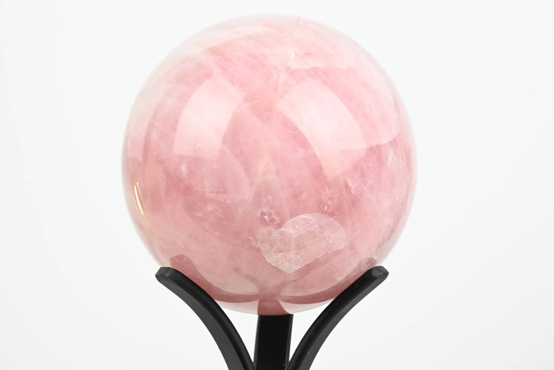 Rose Crystal Sphere - 1.89kg and 23cm tall - SPROSE-30004