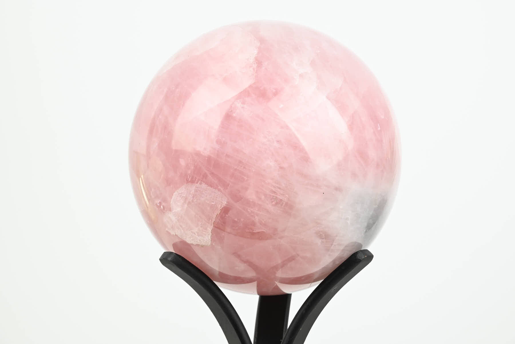 Rose Crystal Sphere - 1.89kg and 23cm tall - SPROSE-30004