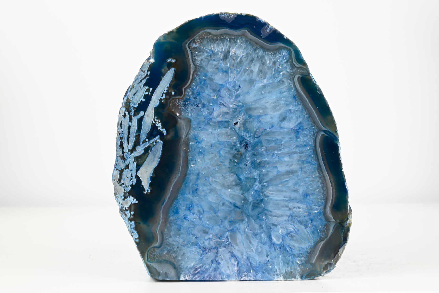 Blue Agate Night Lamp - 16cm tall - #LABLUE-38021