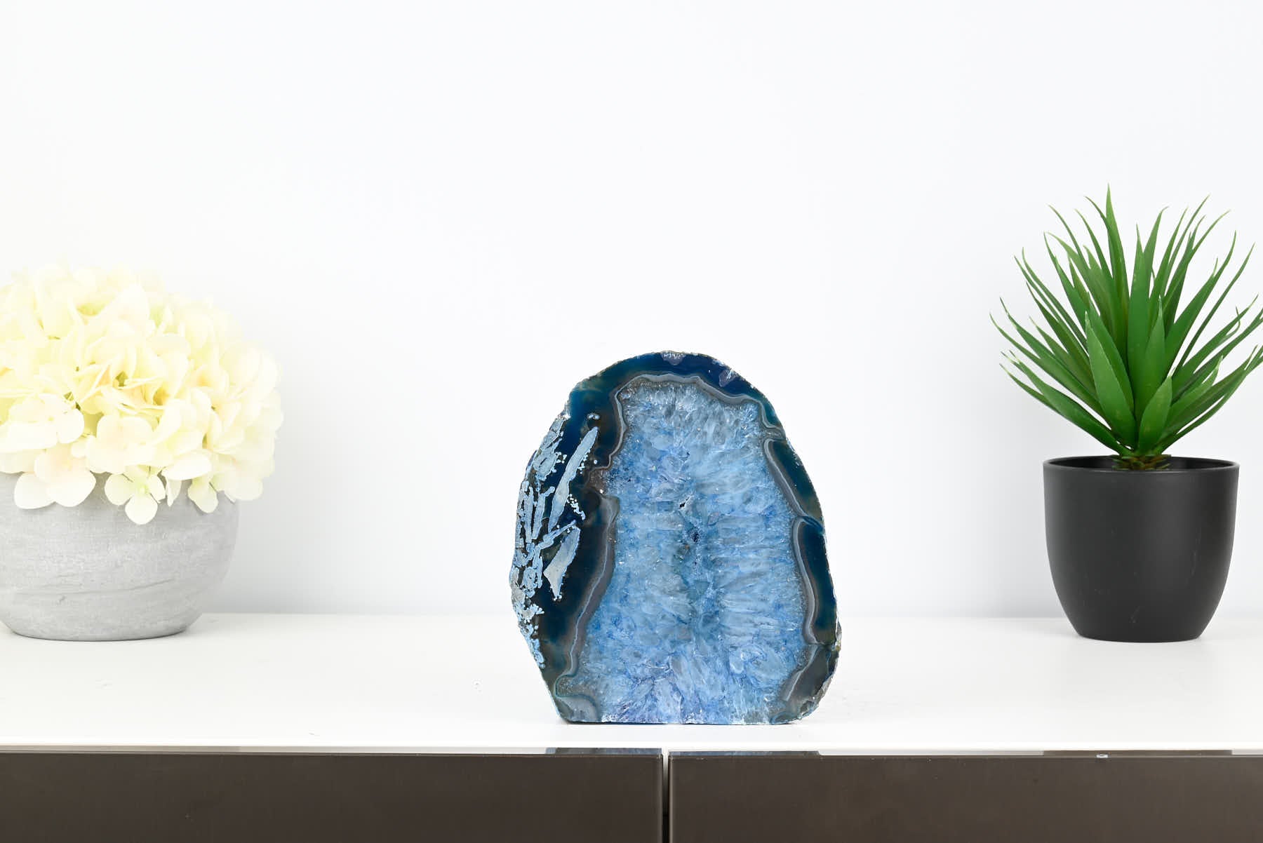 Blue Agate Night Lamp - 16cm tall - #LABLUE-38021