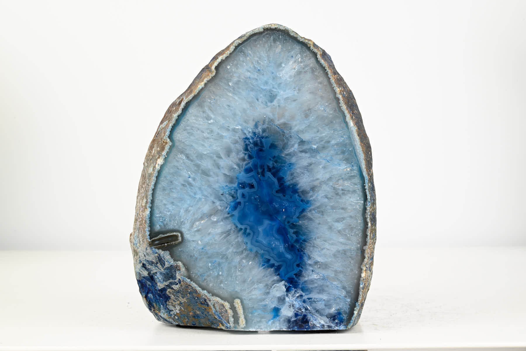 Blue Agate Night Lamp - 17cm tall - #LABLUE-38020